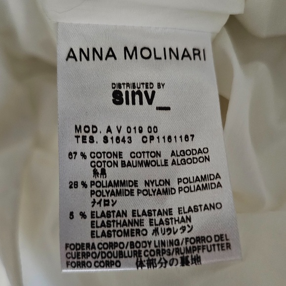 Anna Molinari Halter Cocktail Dress White – Made in Italy – Size IT 38 - Picture 5 of 5